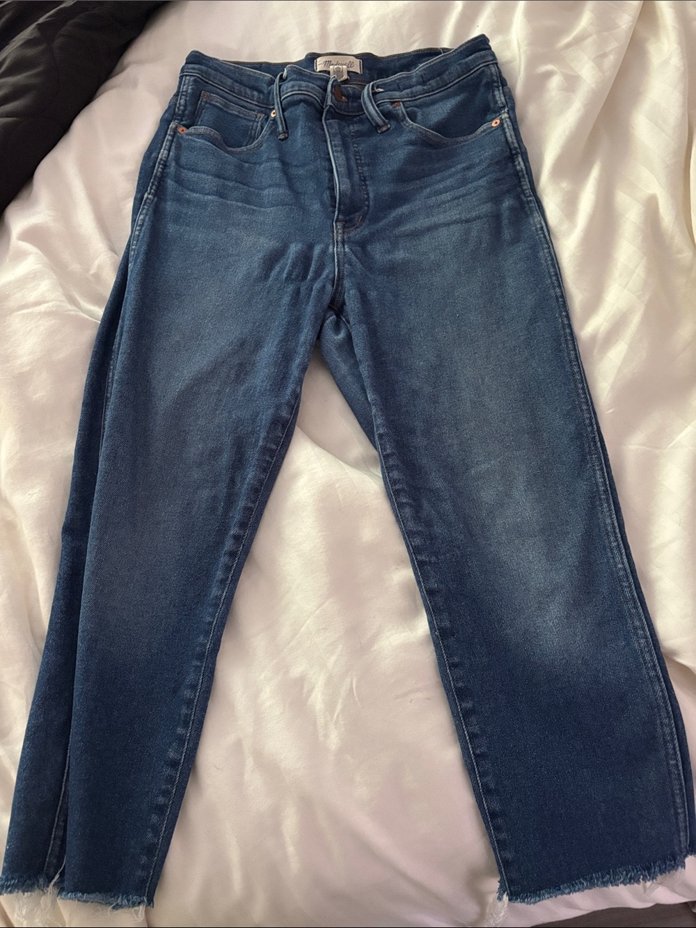 Madewell Men's Straight-Leg Dark Indigo Jeans